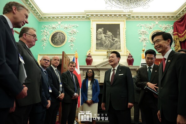 윤석열 대통령은 22일 한·영 비즈니스 포럼에 참석했다. 대통령실 홈페이지