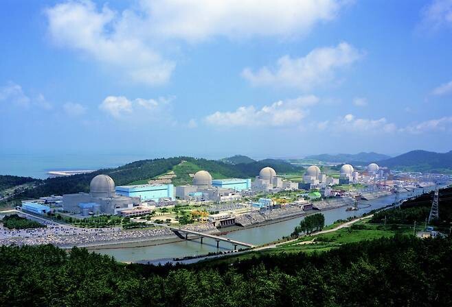 전남 영광군에 위치한 한빛 원전 1∼6호기 모습.사진 제공 = 한국수력원자력