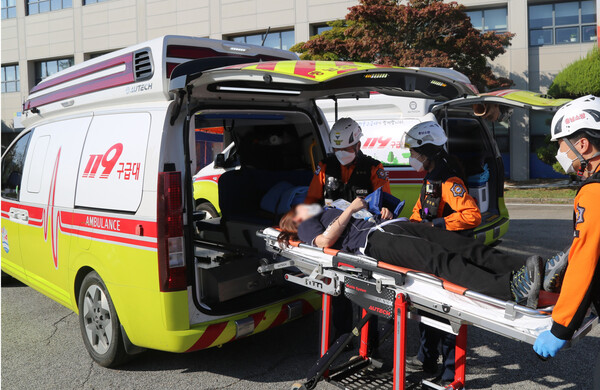 충남 119구급대원 현장 활동 사진 