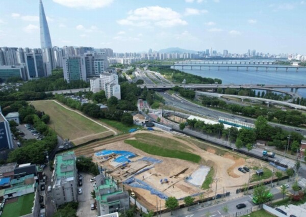 풍납토성 서성벽 복원지구 전경