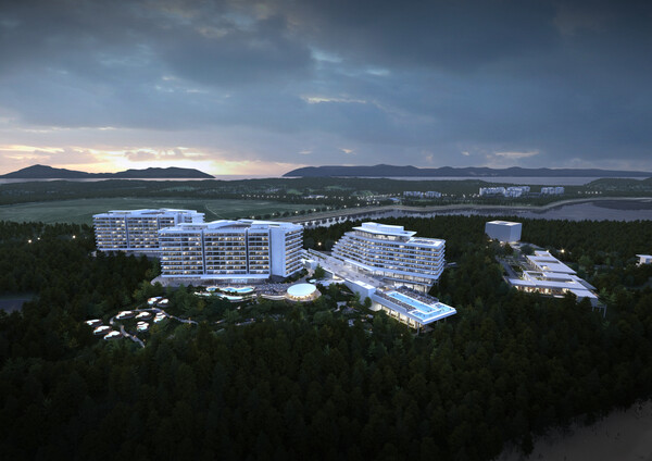 안면도 3지구 호텔 전경 