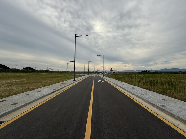 청주 에어로폴리스 2지구 조성사업 준공 현장 