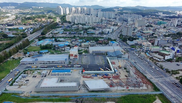 터미널 건립현장 항공사진