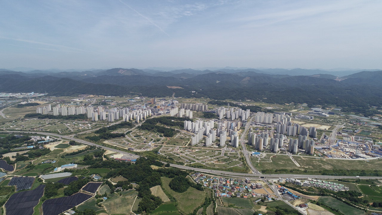 충북혁신도시 전경 사진제공=충북도