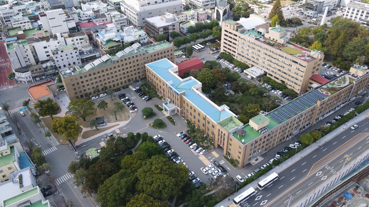 충북도청 드론 촬영 사진